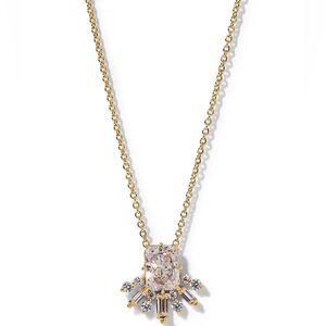 Nadri Stellar Half Halo Short Pendant Necklace